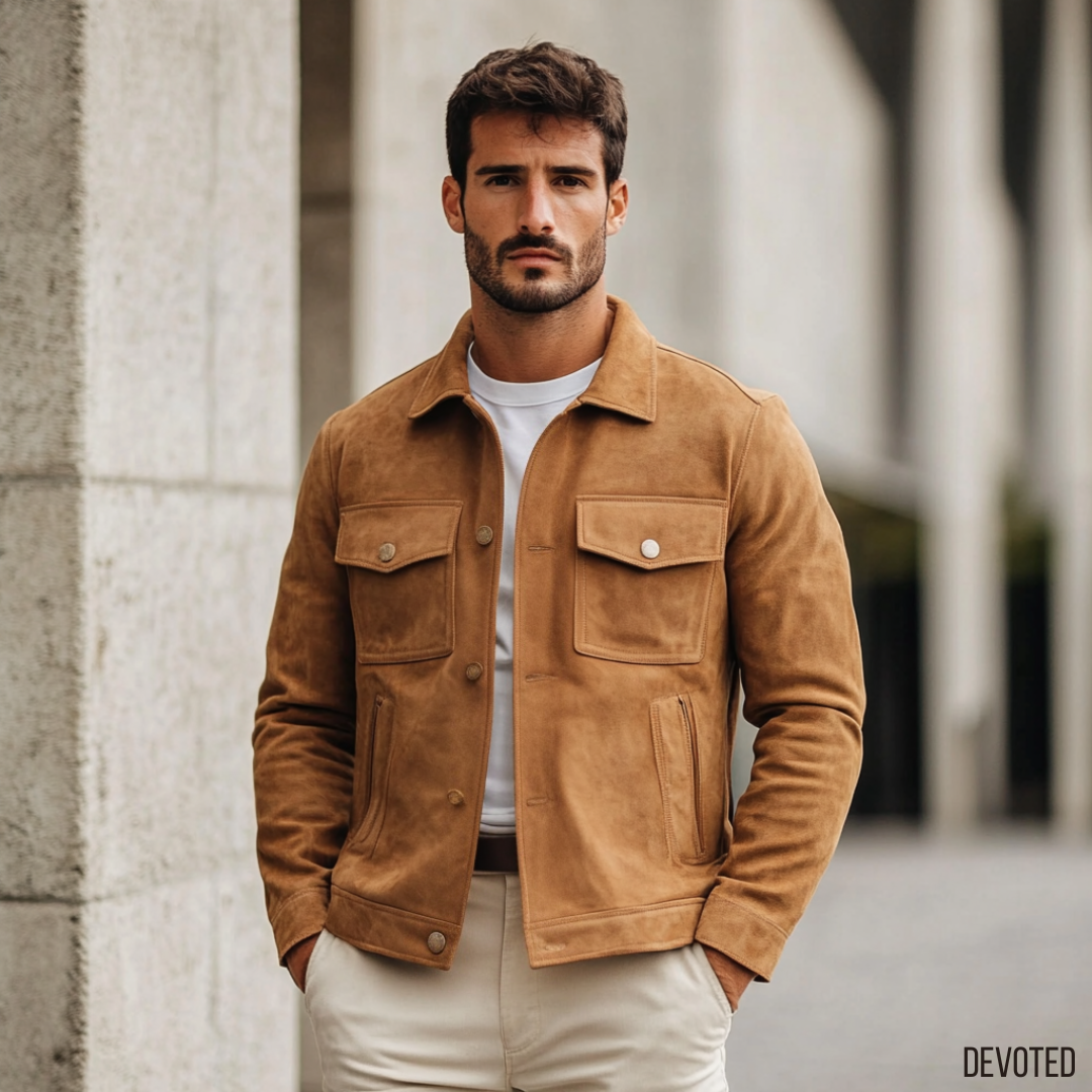 Brown sale suede jacket