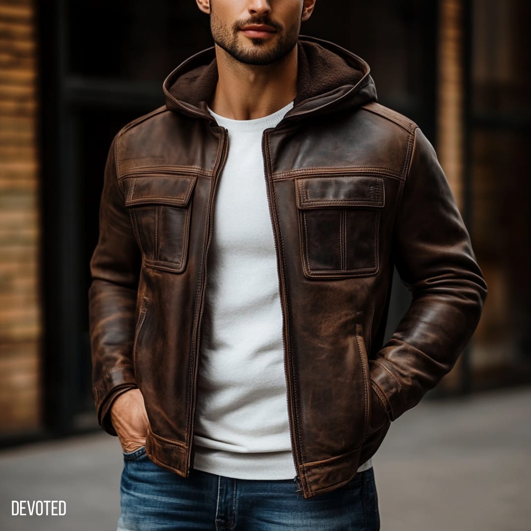 2024 leather jacket men