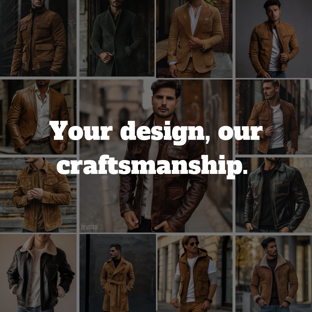 Custom pure leather/suede jacket