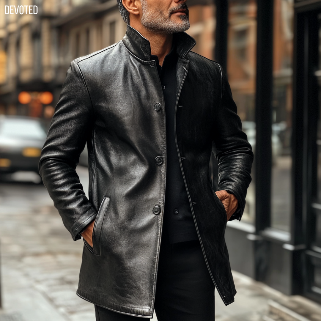 Leather coat online