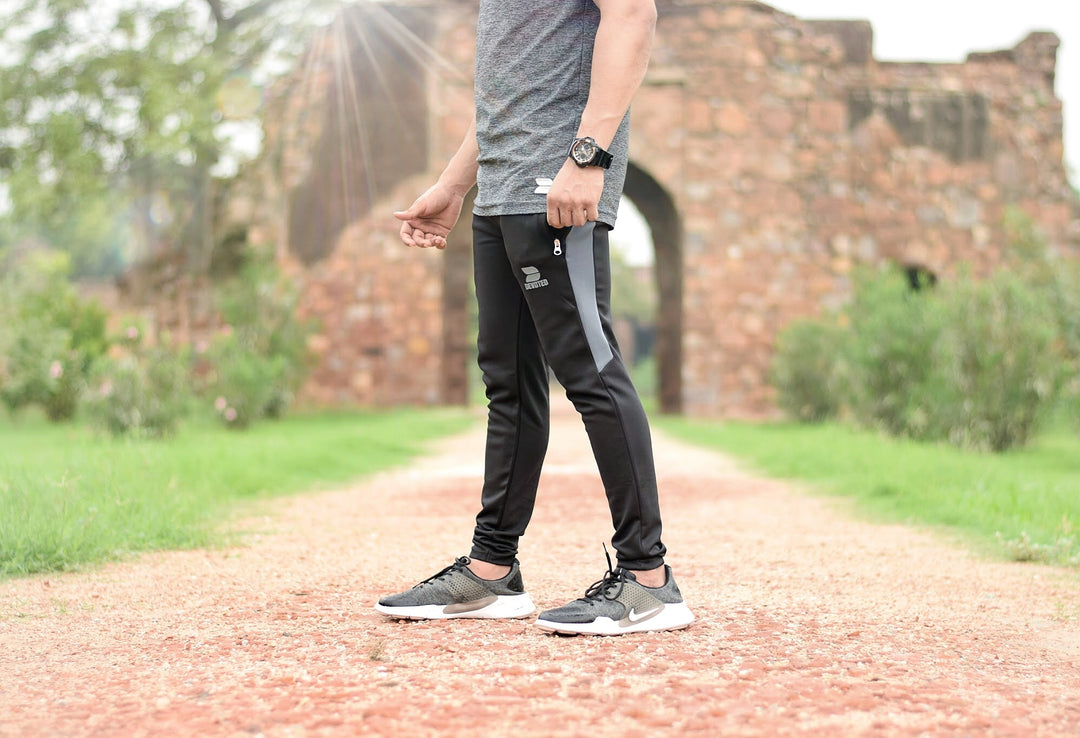 Devoted Dri-Stretch Joggers/Bottoms/Lower/Track pants - Gym Wear & Sports Wear | Super Flexible, Ultra Soft, Smooth, dry fit & Amazing - Black - Navjot Singh(@navjotsingh27) - Outside shoot collection's pic