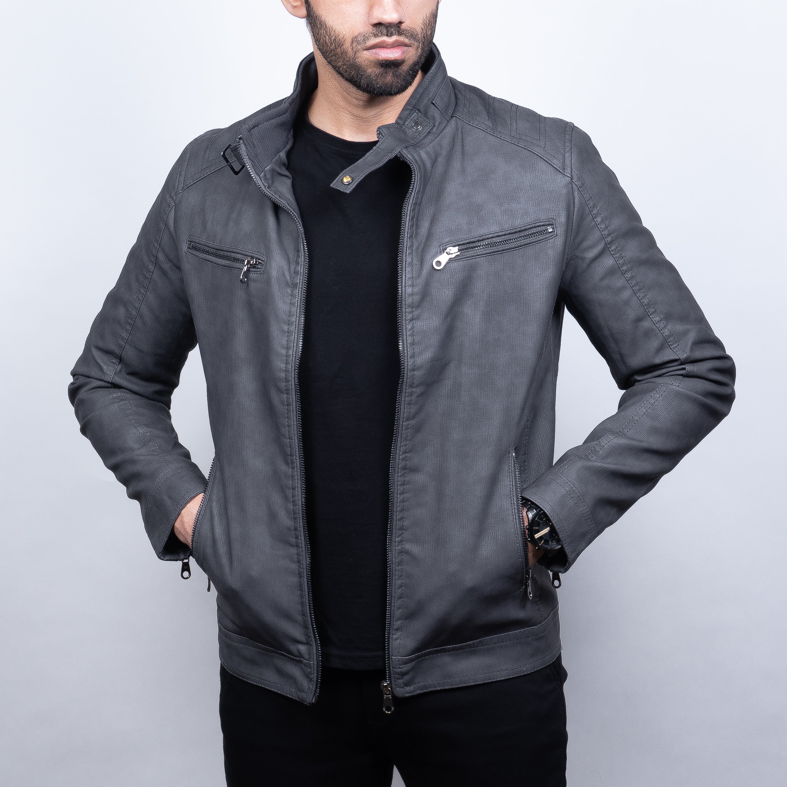 Leather jacket deals for men price