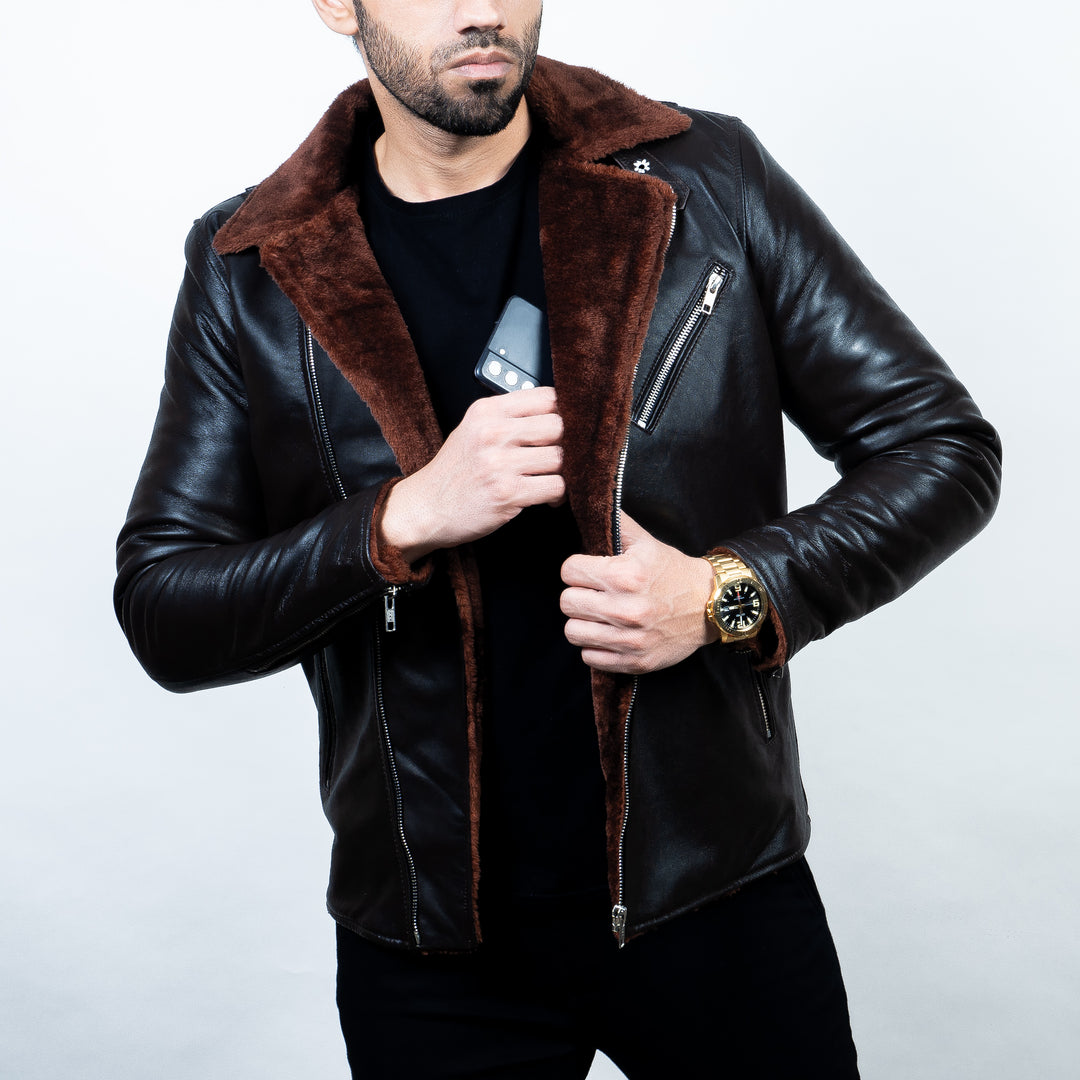 Designed to blow your mind! Poseidon pure leather jacket – Devoted