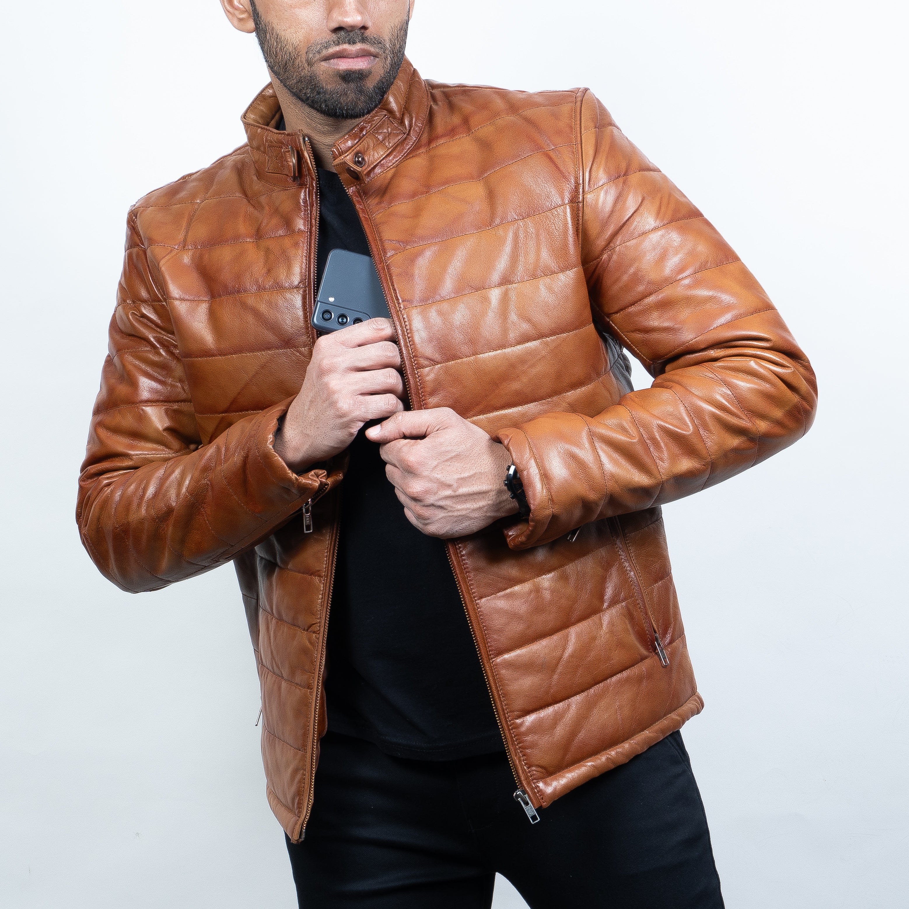 Buy pure leather outlet jacket