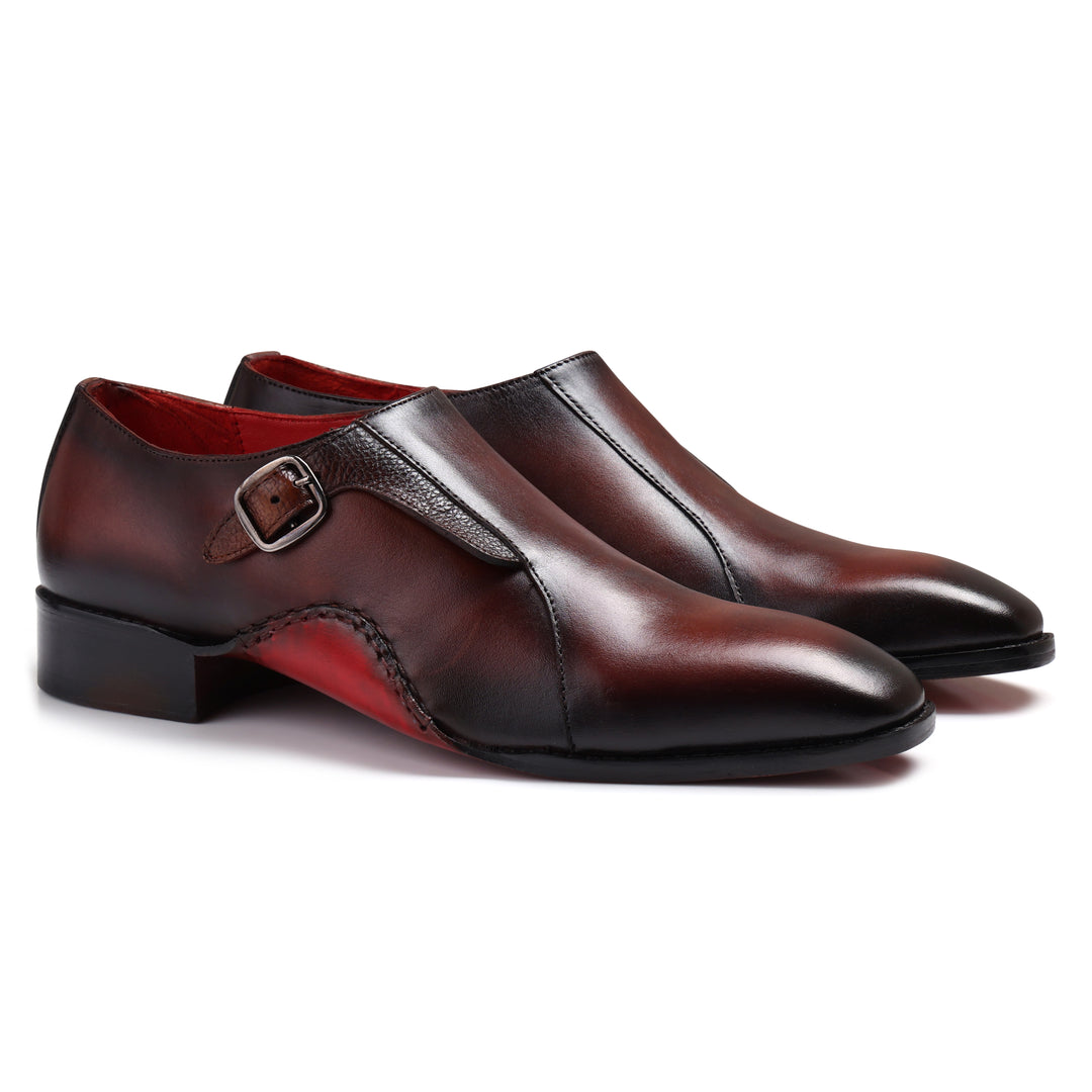 Conrad Single Monk Strap Brown