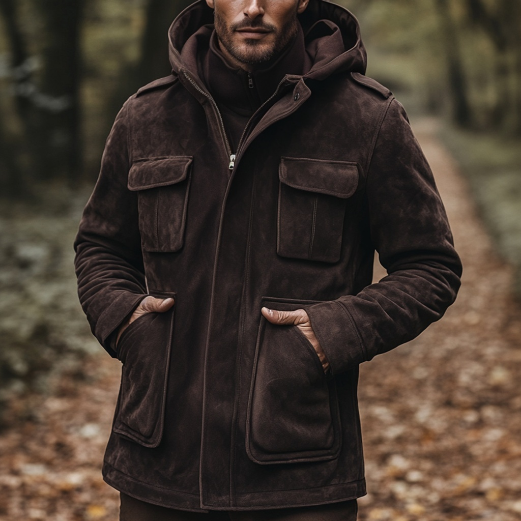 Albatross Jacket Brown - Nappa Suede