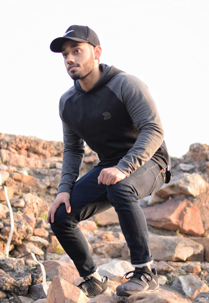 Devoted Sweatshirt Hoodie Black - Muscle Fit Gym wear & sports clothing - Outside Pic