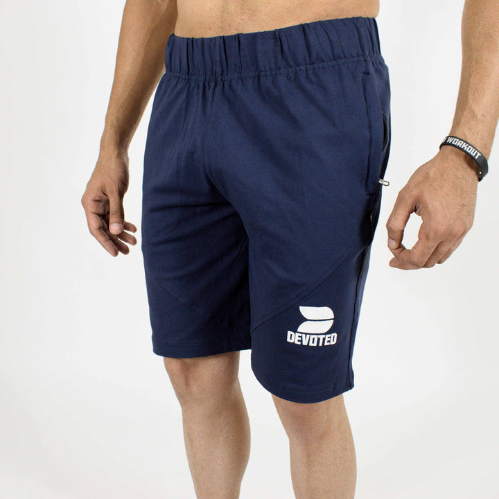 Allure Active Shorts - Devoted Gym wear & Sportswear - Navy Blue - Front