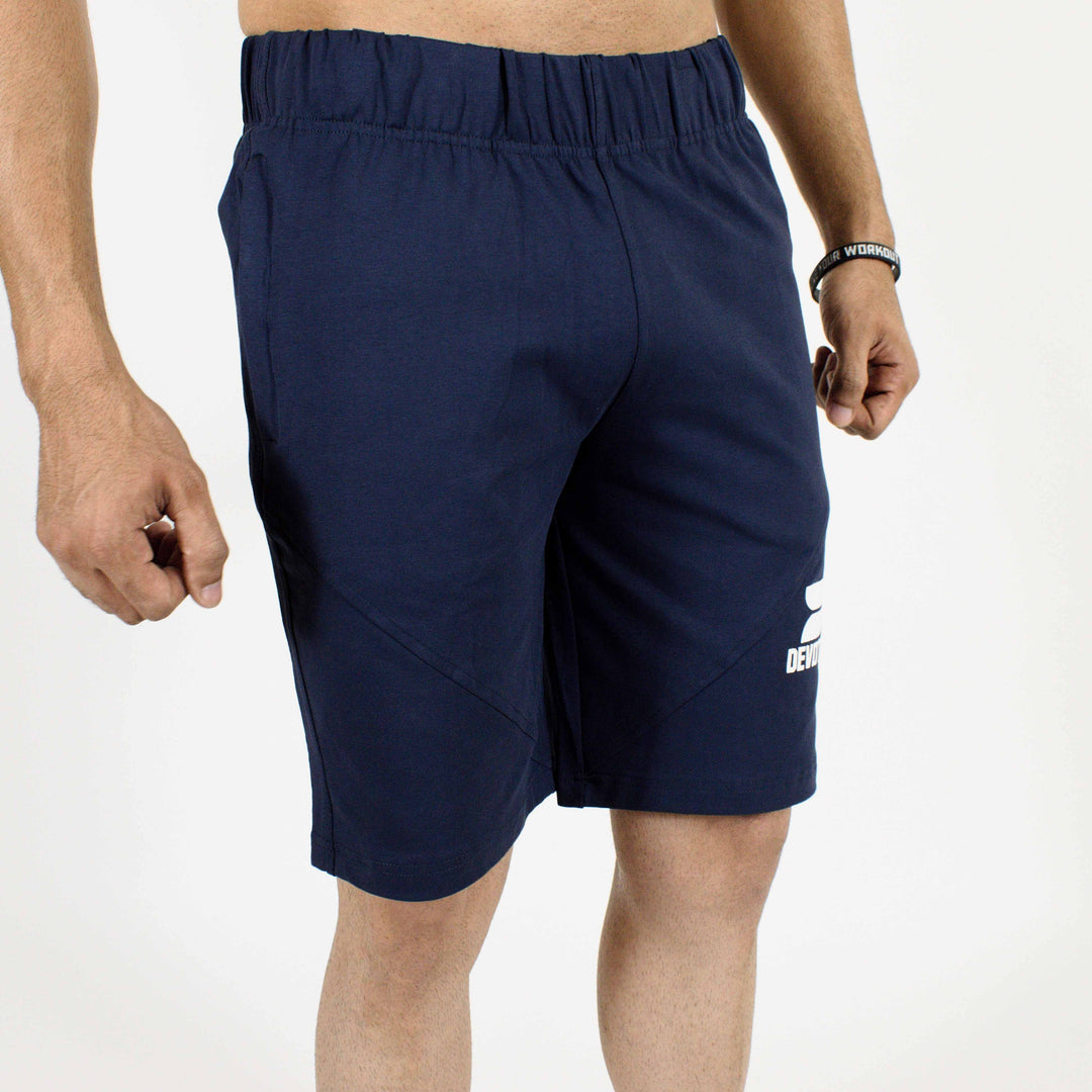 Allure Active Shorts - Devoted Gym wear & Sportswear - Navy Blue - Side
