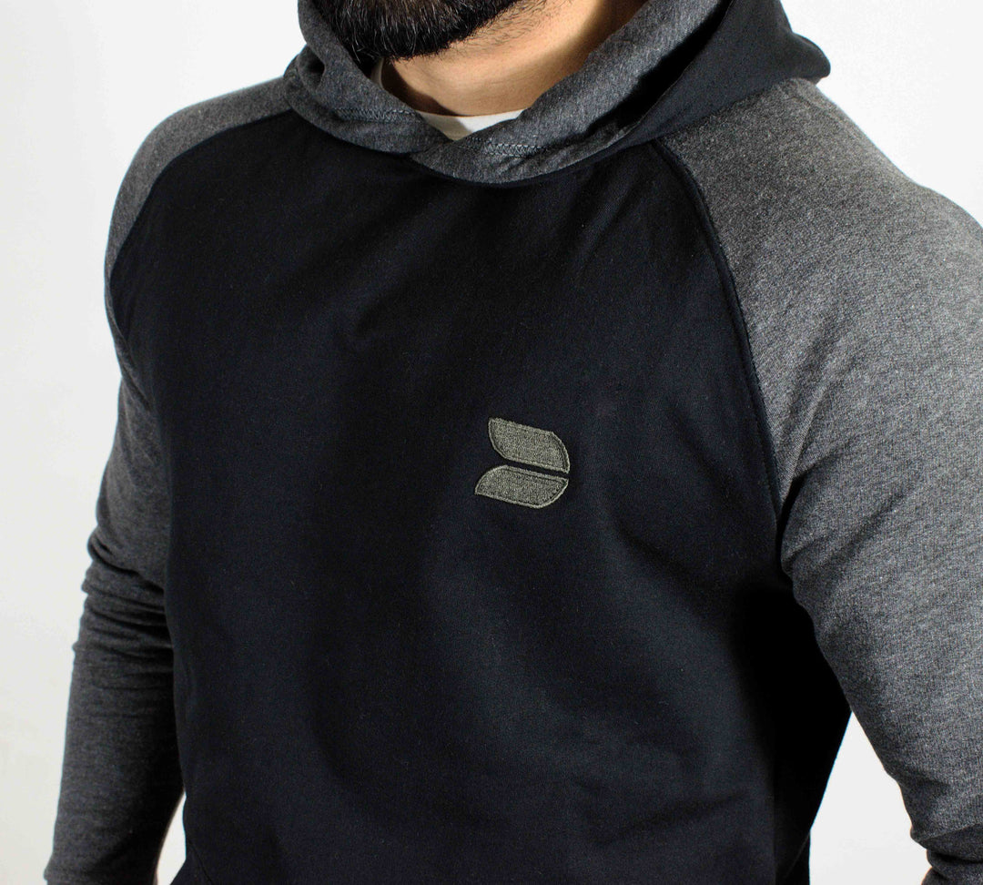 Devoted Sweatshirt Hoodie Black - Muscle Fit Gym wear & sports clothing - Embroidered Logo