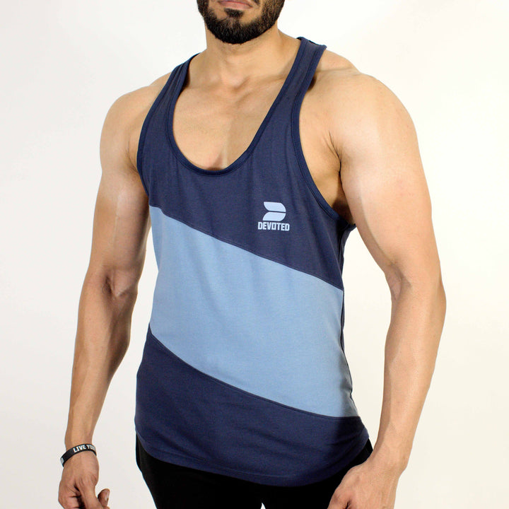 Devoted Allure Stringer V2.0 - Gym wear & Sports clothing - Navy Blue Front