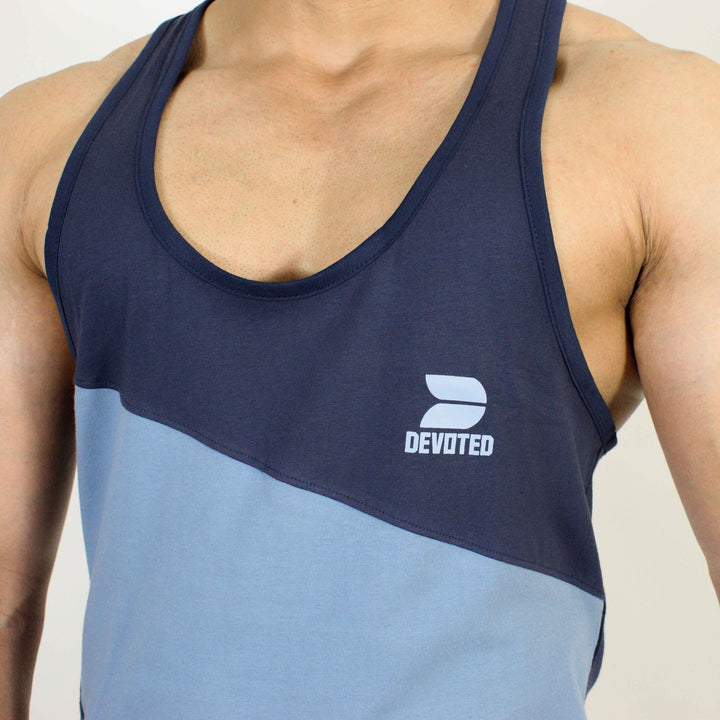 Devoted Allure Stringer V2.0 - Gym wear & Sports clothing - Navy Blue Closeup