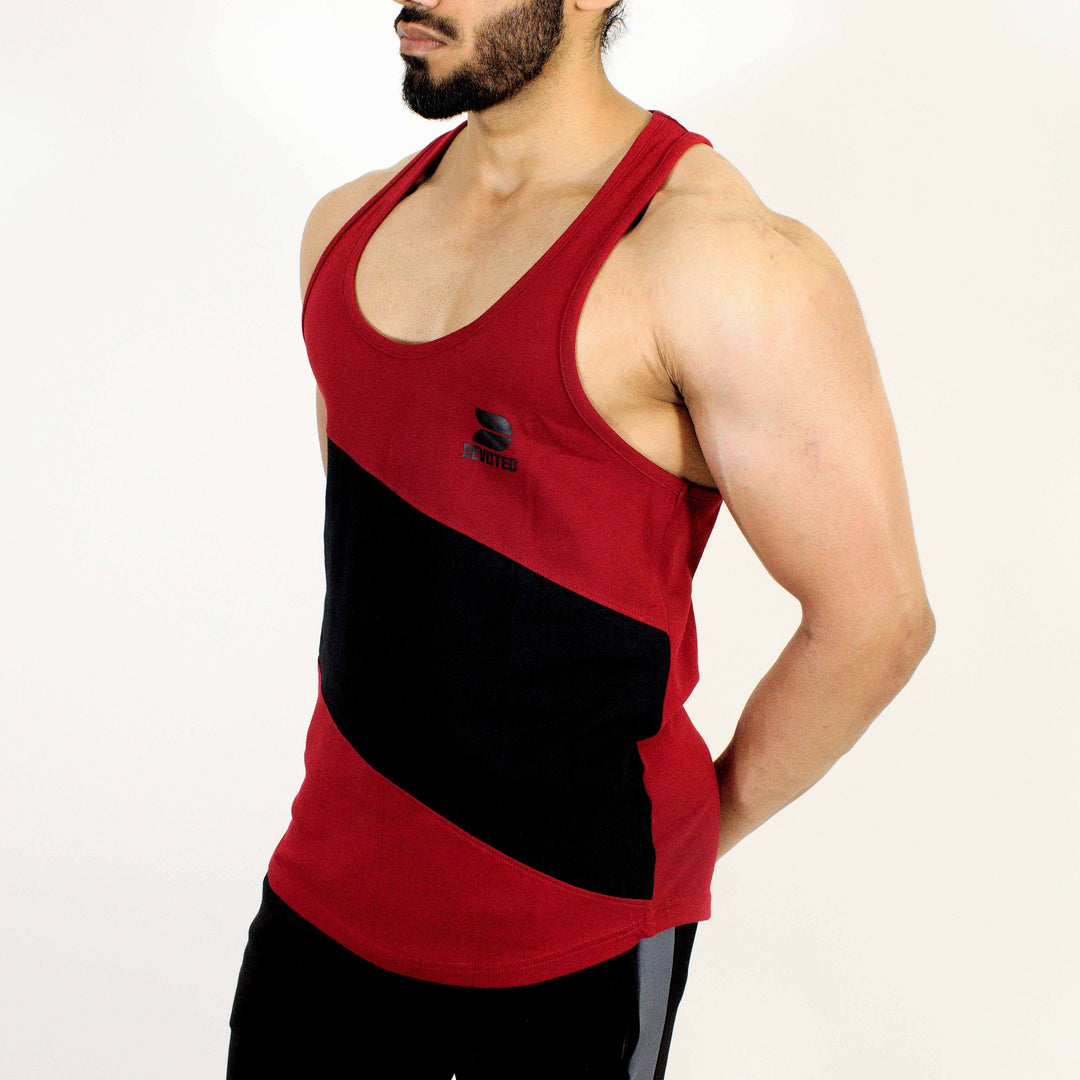 Devoted Allure Stringer V2.0 - Gym wear & Sports clothing - Maroon Side