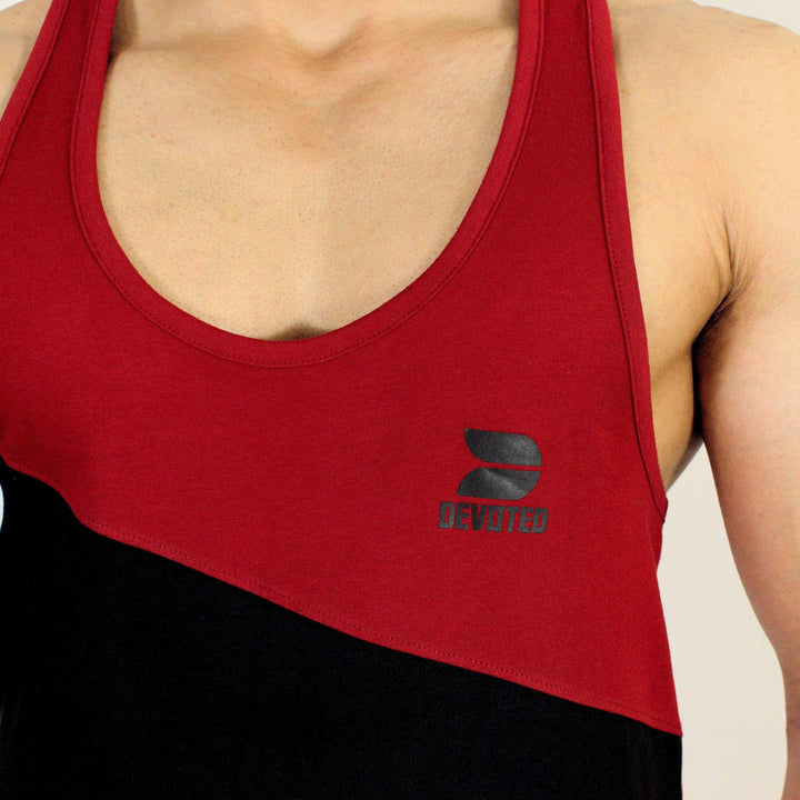 Devoted Allure Stringer V2.0 - Gym wear & Sports clothing - Maroon Closeup